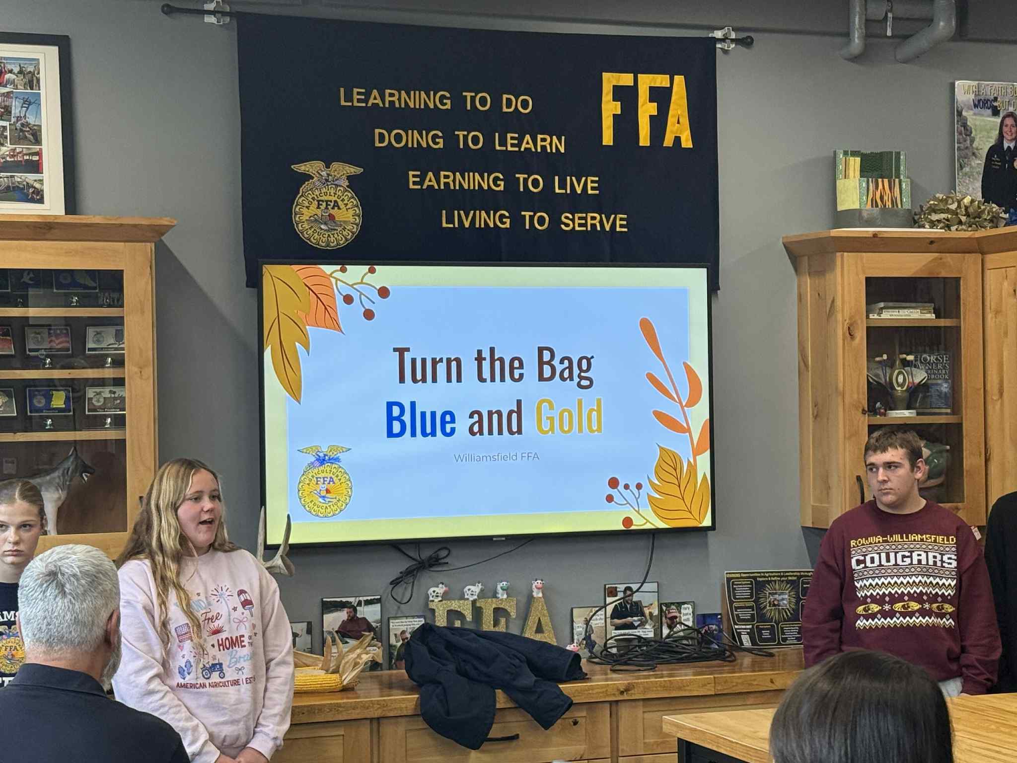 FFA students presenting